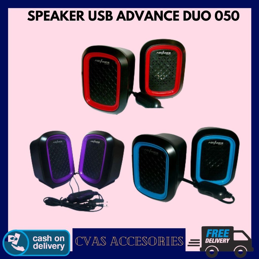Duo050 Speaker ADVANCE Multimedia Speaker Laptop/ speaker Komputer (Duo50)