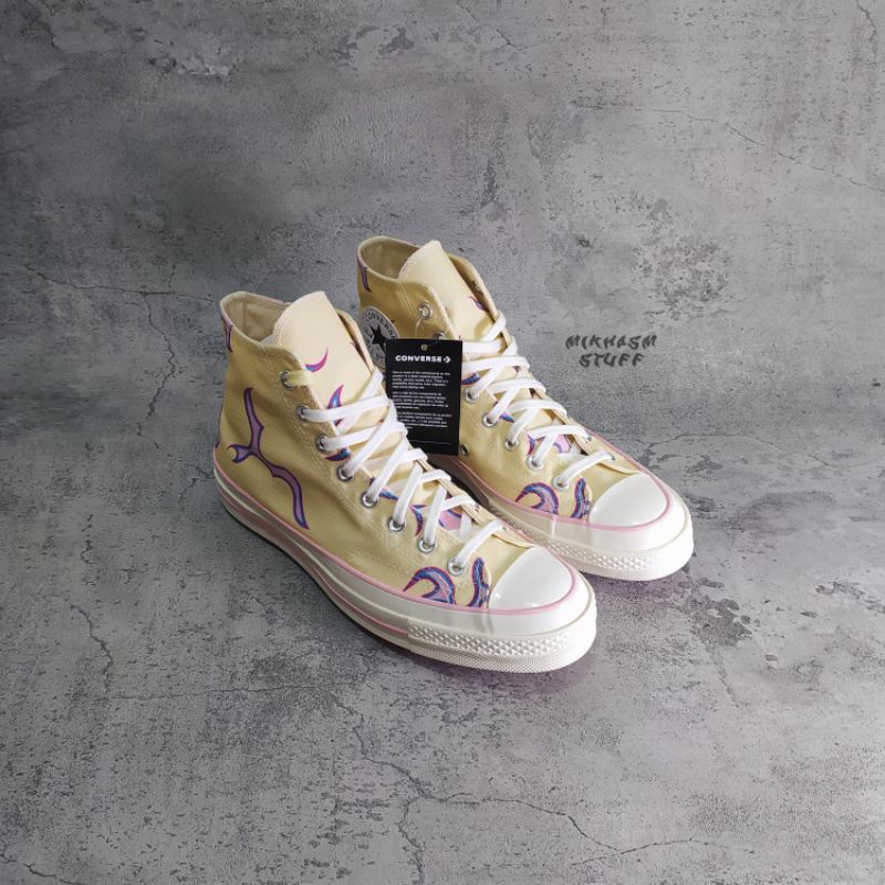 golf wang converse yellow flame