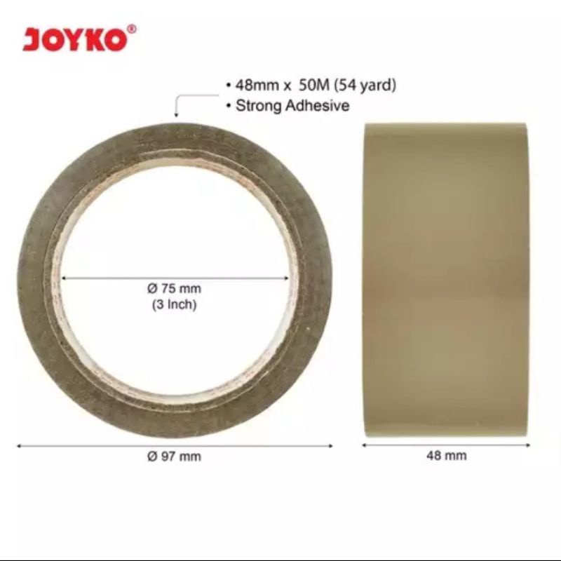 

LAKBAN MURAH - LAKBAN MURAH JOYKO 2 INCH 48 x 50 M - 6 ROLL