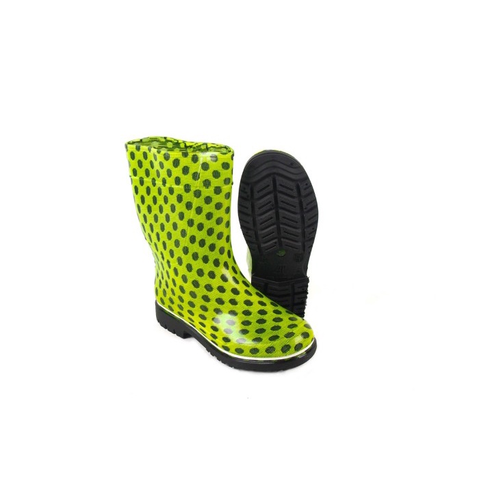 Sepatu Boot Anak AP BOOTS 2012 Lemon Polkadot - Sepatu Boot Karet