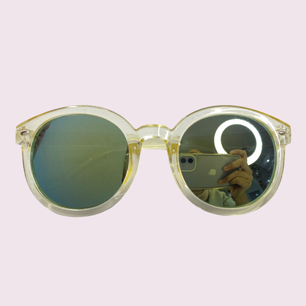 HC Kacamata Anak 6689 Kacamata Hitam Fashion Kaca Mata Hitam High Quality Kids Sunglasses Kaca Mata Murah Import-HC9207 TRANS KUNING