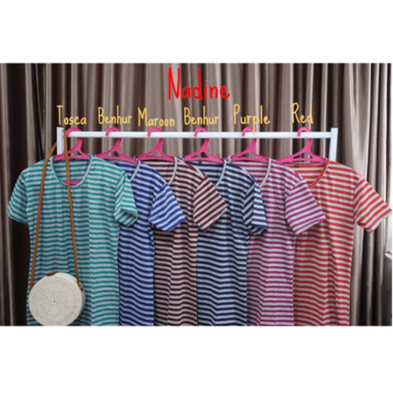 MAL-Dress Nadine / Dress Salur Wanita / Daster Wanita