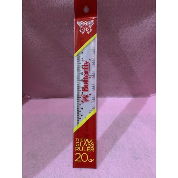 

Penggaris Butterfly 20cm / Garisan Acrylic / Ruler