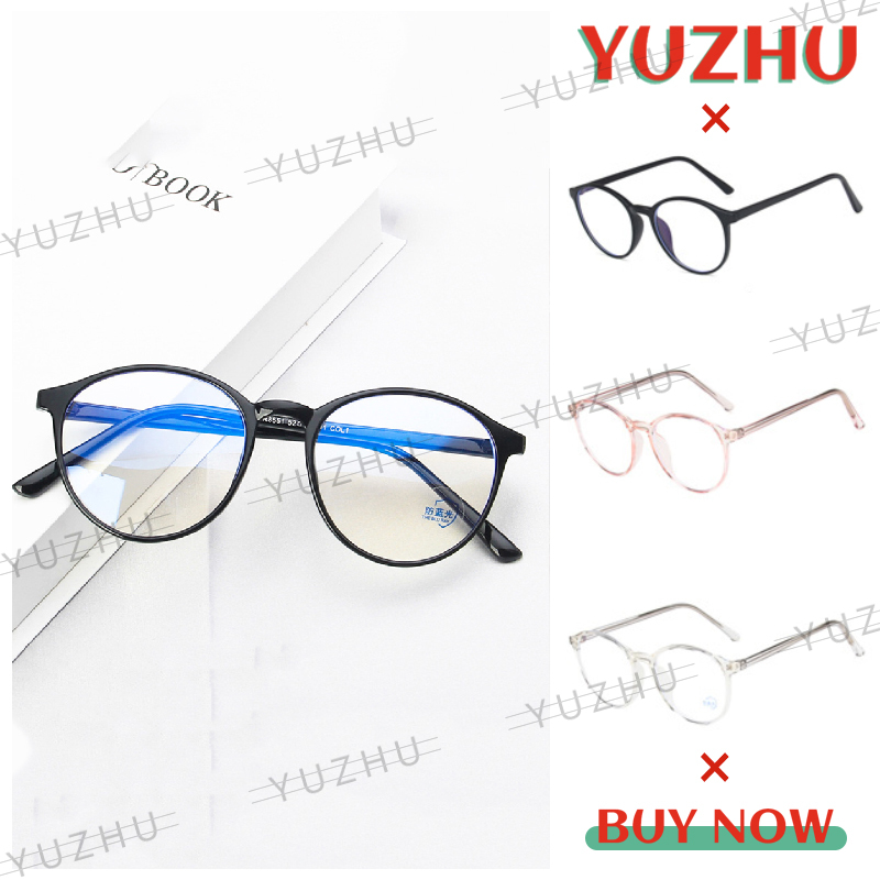 (YUZHU) COD Ready Stock Kacamata Anti Radiasi Wanita Kacamata Retro Kacamata Optik