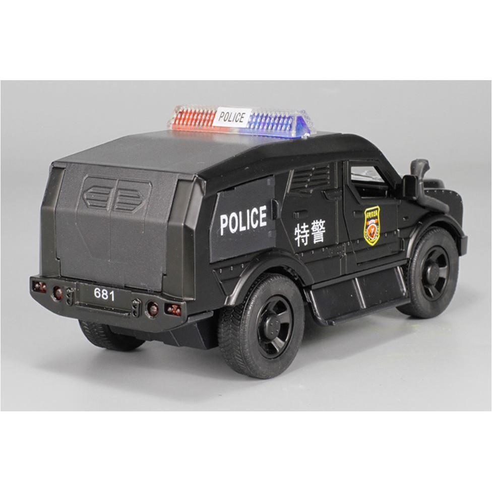 Diecast SWAT police armor vehicle mobil polisi khusus lapis baja baracuda barakuda special forces