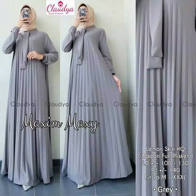 GAMIS MAXI PLISKET PITA LEHER PREMIUM