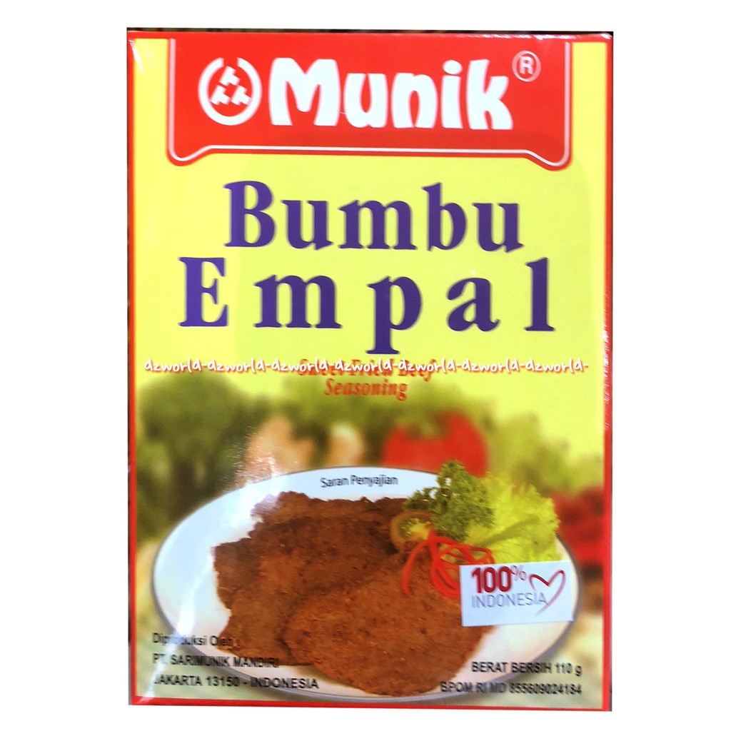 Munik Bumbu Empal Sweet Fried Beef Seasoning 110gr Bumbu Masak Instan