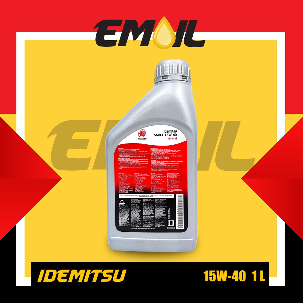OLI IDEMITSU SAE 15W-40 GASOLINE &amp; DIESEL SM/CF ISI 1 LITER