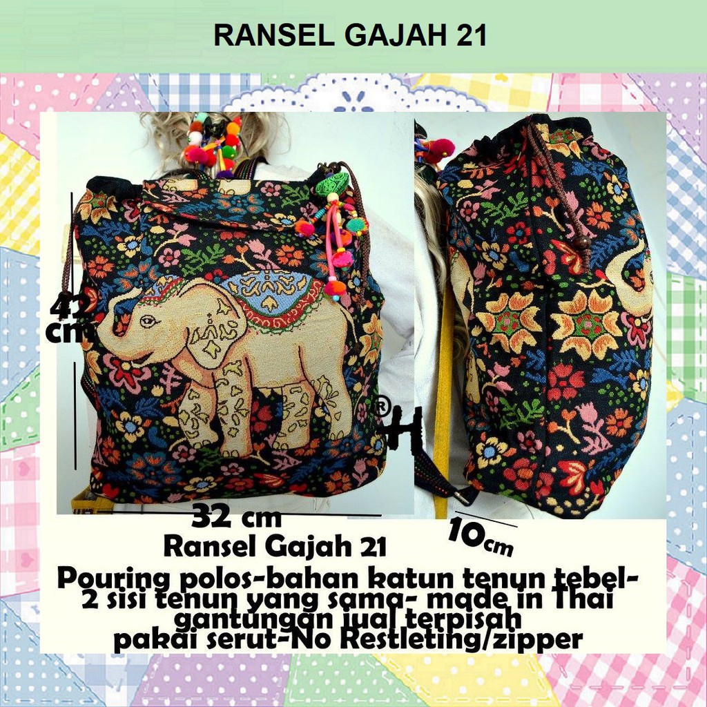 Ransel Import Wanita Terbaru / Ransel Cewek Import / Ransel Thailand