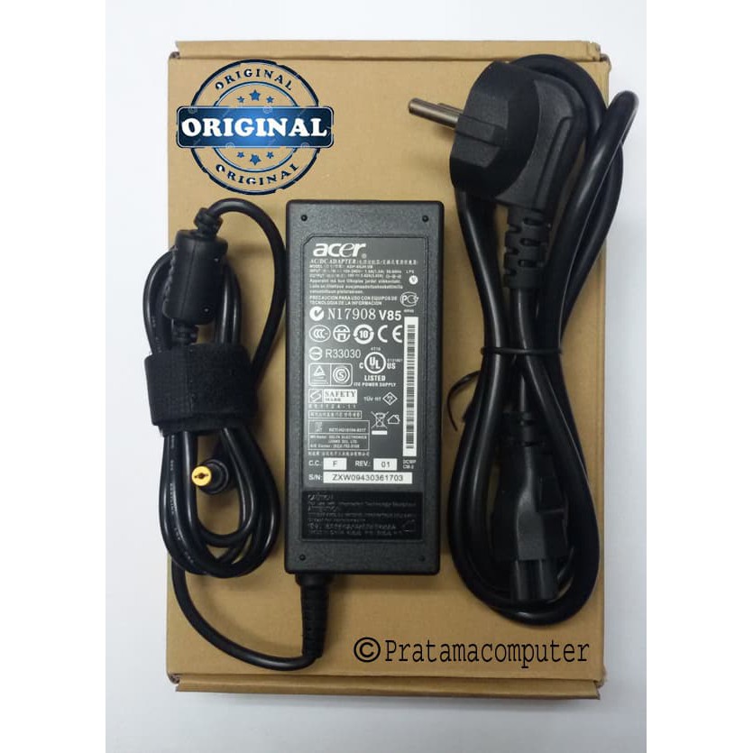 CHARGER LAPTOP CHARGER ORI LAPTOP ACER ASPIRE 4738 4738Z SERIES BONUS KABEL POWER
