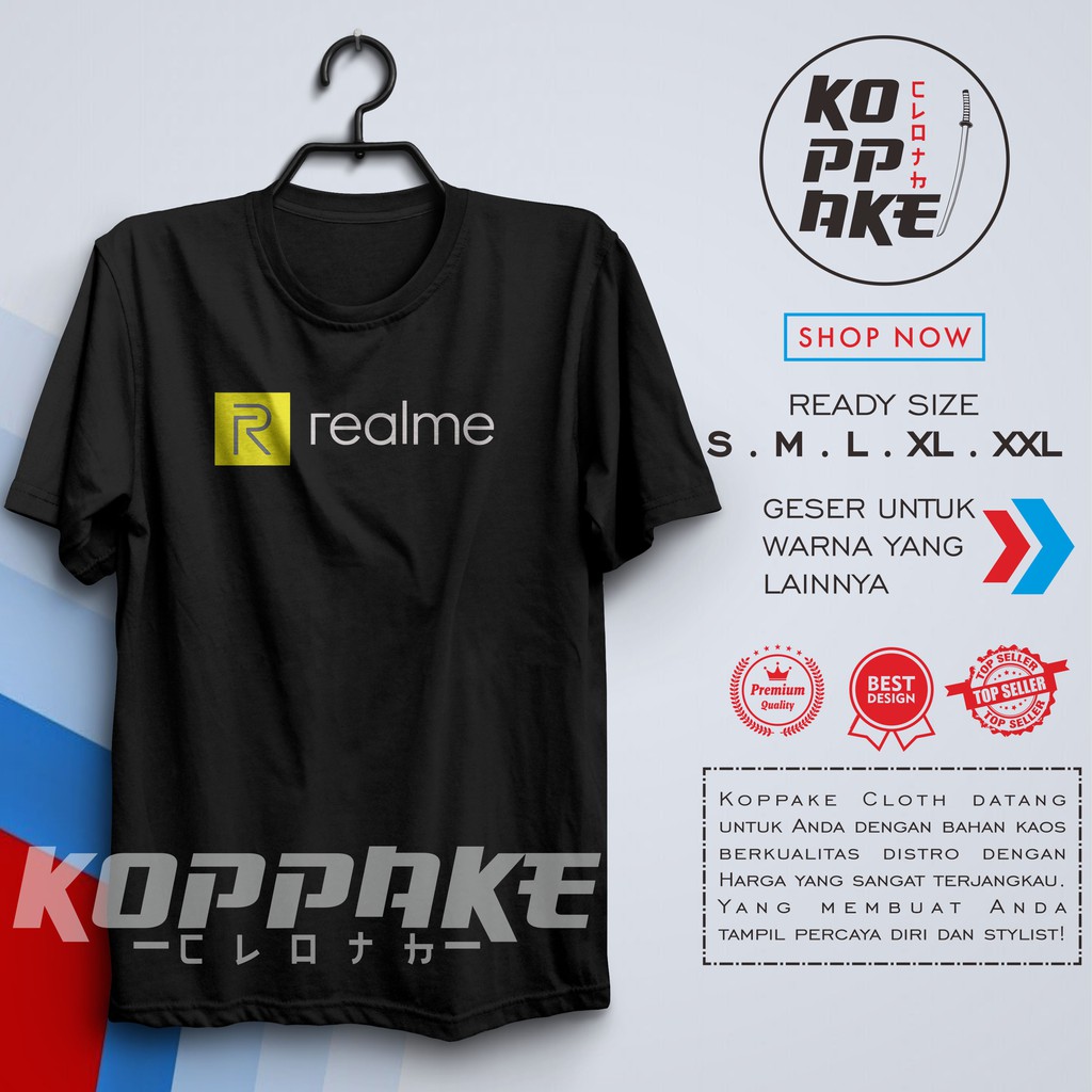 Kaos Realme Smartphone Baju Perusahaan