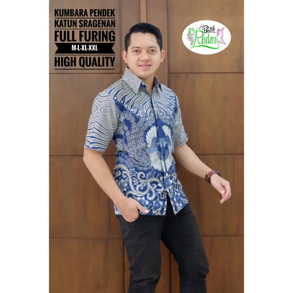 Batik Solo KEMEJA BATIK PRIA SOLO LENGAN PENDEK LAPIS FURING ATASAN BATIK PREMIUM MODERN Kumbara Raden PROBOSETO KUNING MLIJO SIPAR BIRU PARANG KEMBANG WAHYU SOGAN WAHYUNGU KEPYAR PRABU PUTIH GINANDRA BUNG ABU SEGORO BATIK SOLO AMANAH BATIKSOLOAMANAH