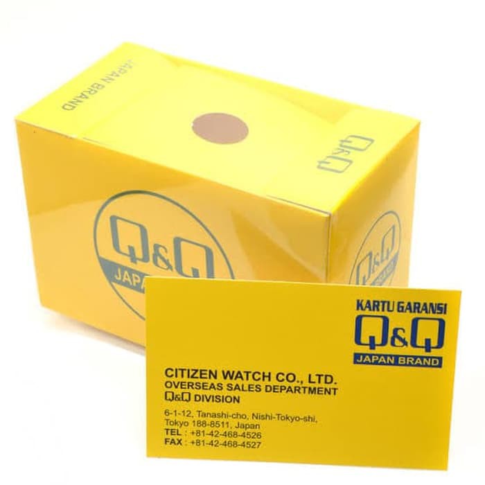 QQ QQ Model DW Jam Tangan Wanita Kulit Hitam Q979J111Y Original