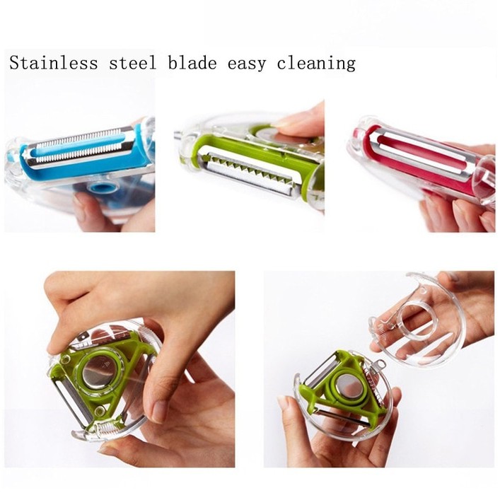 3 Blades Vegetable Fruit - 3 in 1 Peeler Grater Slicer