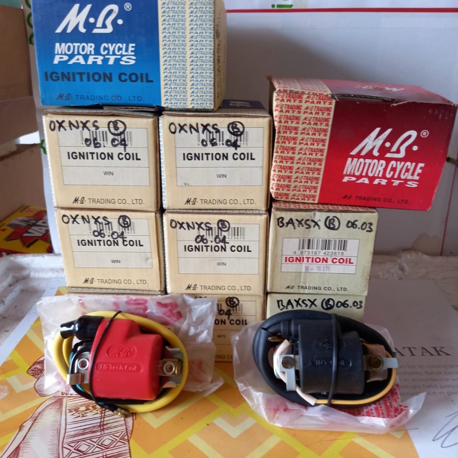 Koil / Ignition Coil Honda Win merk MB (kotak merah atau biru sama)