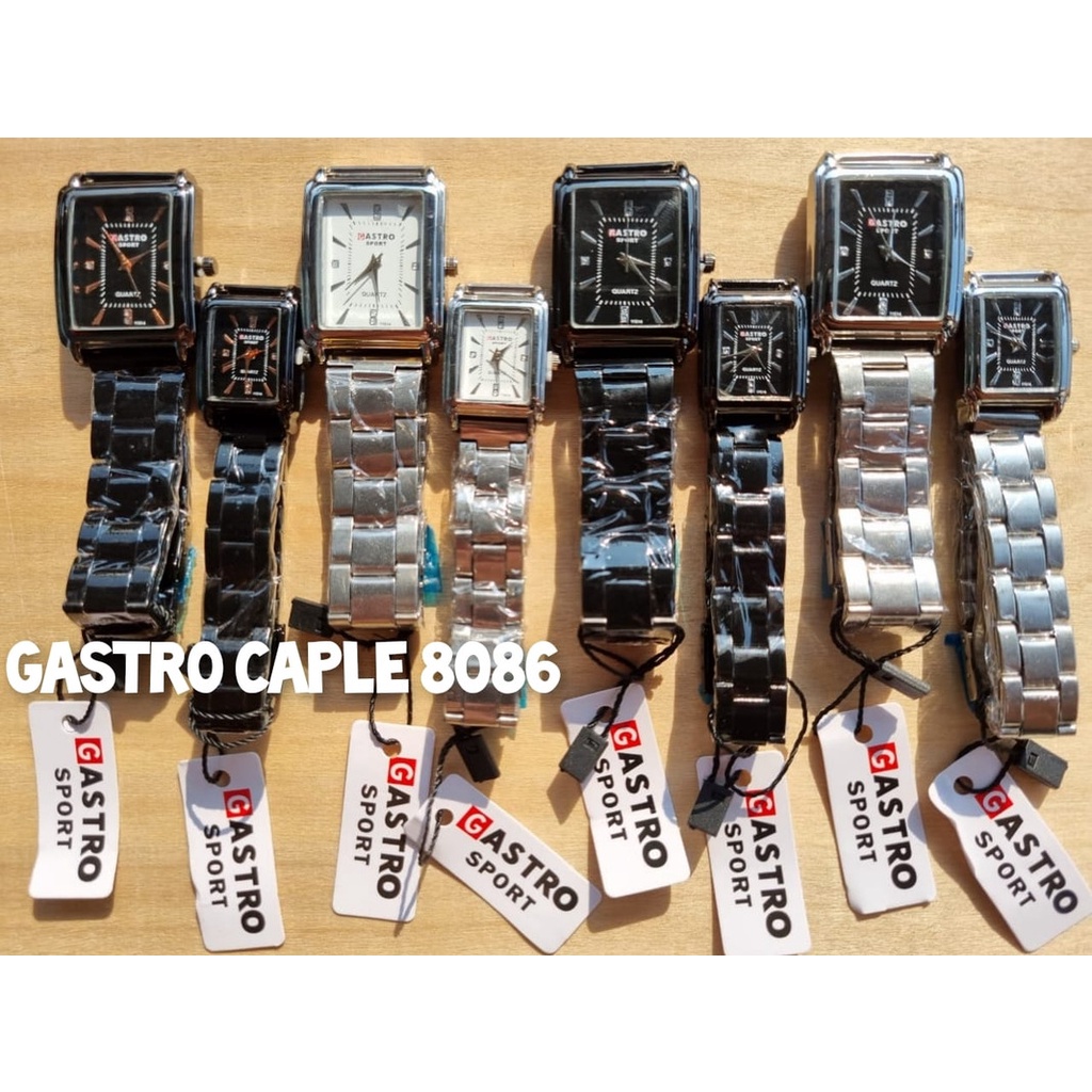 Jam Tangan GASTRO COUPLE CAPLE 8086 Watch Pria Dan wanita Couple Gastro Sport Stainless