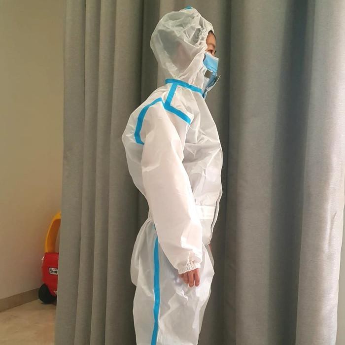 Moteza Hazmat Medis APD Blue Tapes - Kualitas Ekspor