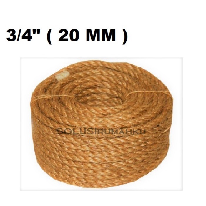 READY STOCK   50 MTR Tambang Dadung 3/4 inch ( Tambang Manila 20 mm ) / Tambang Gurita / Tali Tamban