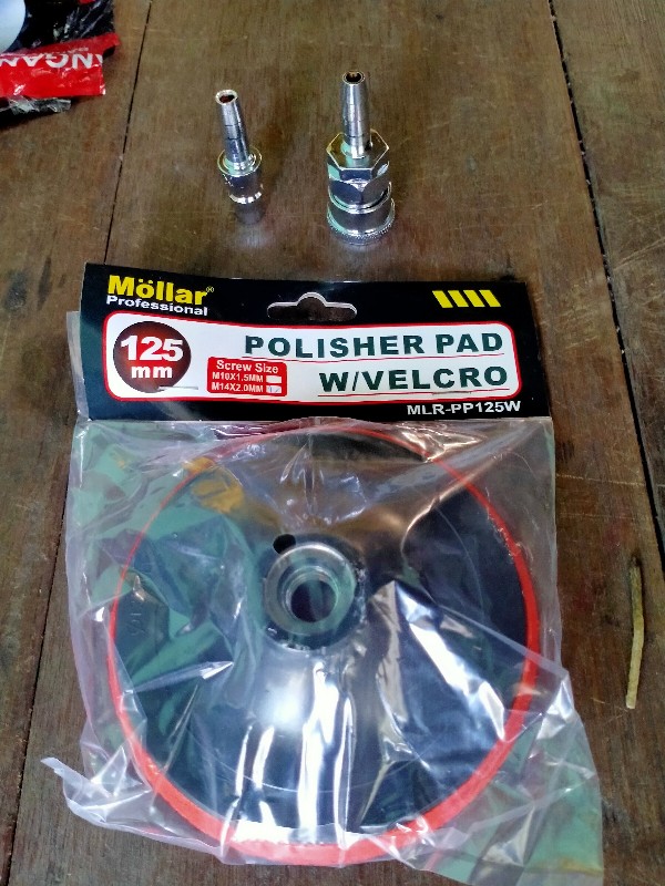 Mollar Polisher Velcro Pad Sanding Disc 5 Inch Tatakan Amplas Bulat