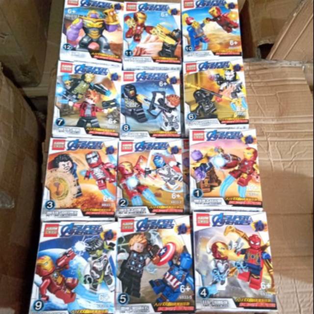Bricks Lego Avengers Endgame 1 Set Isi 12 Box Mini Figure