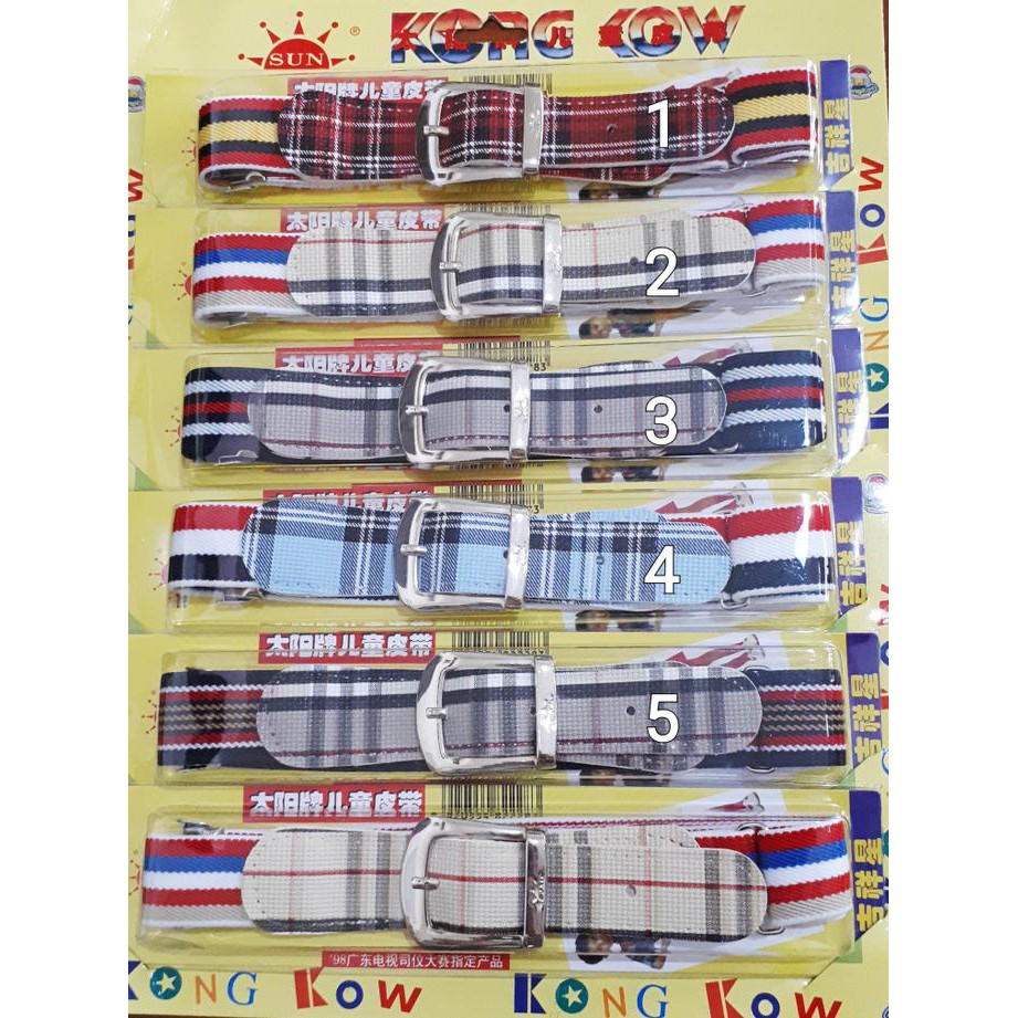 Ban U002F Ikat Pinggang U002F Gesper Anak Import Karet Elastis Motif Burberry "Harga Promo"