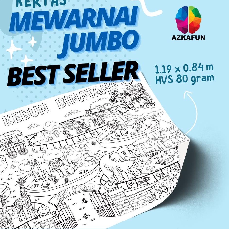 

Penjualan Terpercaya Best Seller Kertas Mewarnai Jumbo - mewarnai besar - Giant Coloring Page