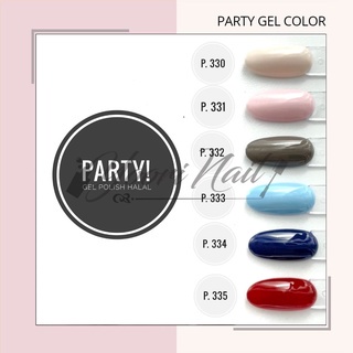 PARTY kutek gel halal (169-221) milky color neon color series uv led nail polish 15ml gel party