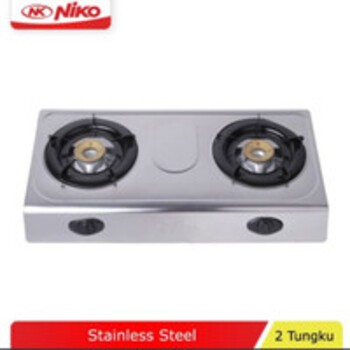 NK 666 NIKO/Kompor Gas Dua 2 Tungku Stainelss Stenless TOP***