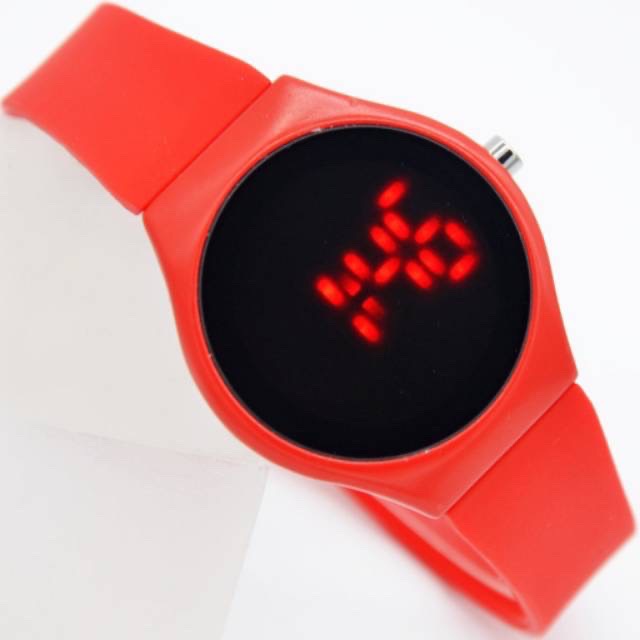 Jam Tangan Pria/Wanita Kasual LED Digital Strap Rubber LD-13