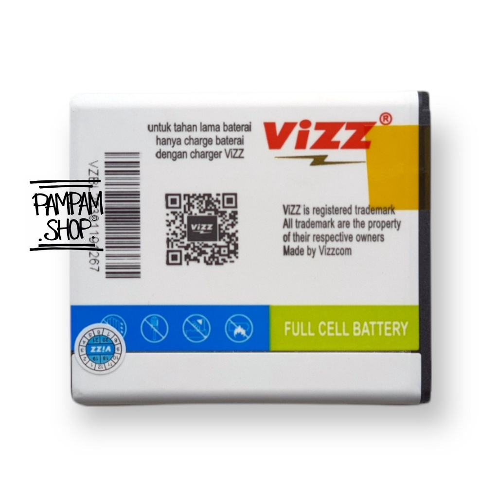 Baterai Vizz Double Power Original Lenovo BL253 A1000 A2010 A2580 A2860 Batre Batrai Battery BL 253