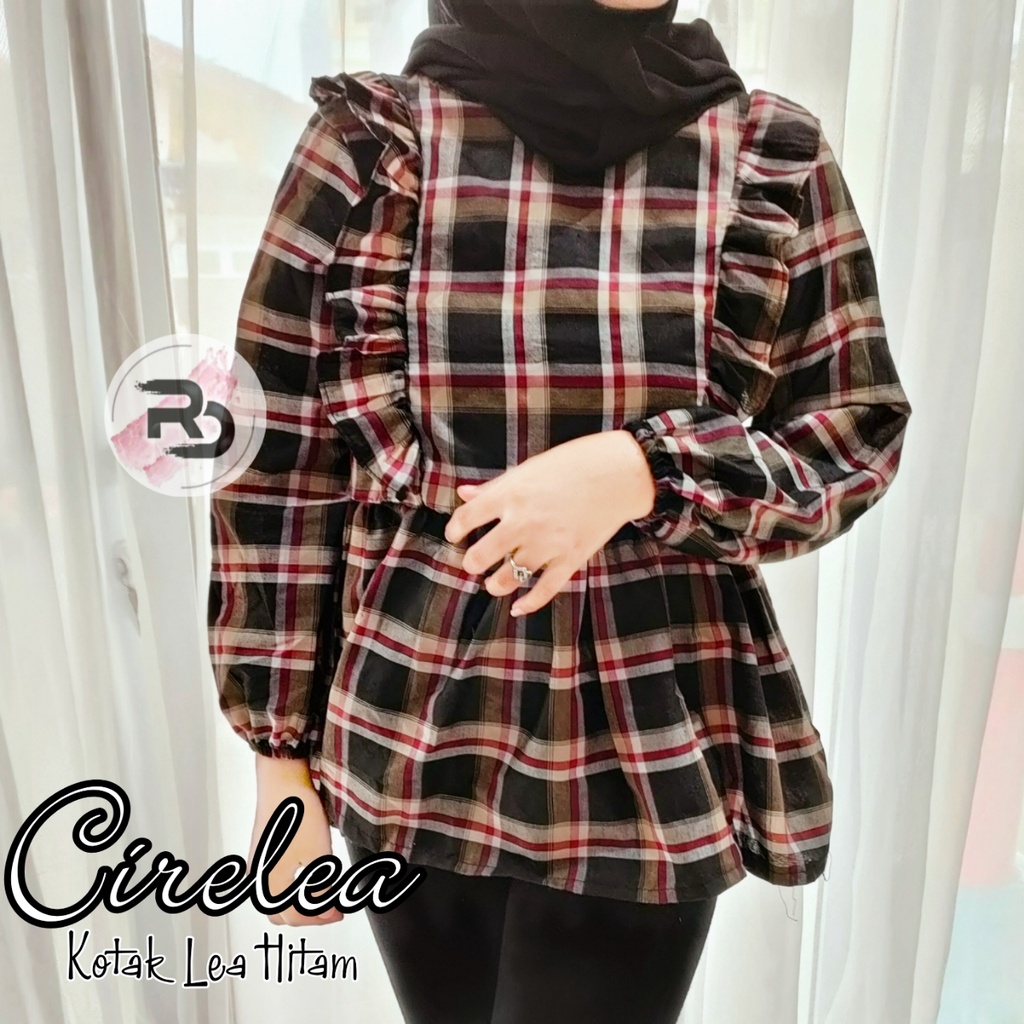 RD FASHION CIRELEA BLOUSE - BLOUSE MUTHIA FIT TO L-KOTAK LEA HITAM
