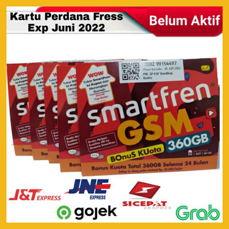 Kartu Smartfren 4G GSM Perdana (BOSKU) BOnuS KUota 360GB ...
