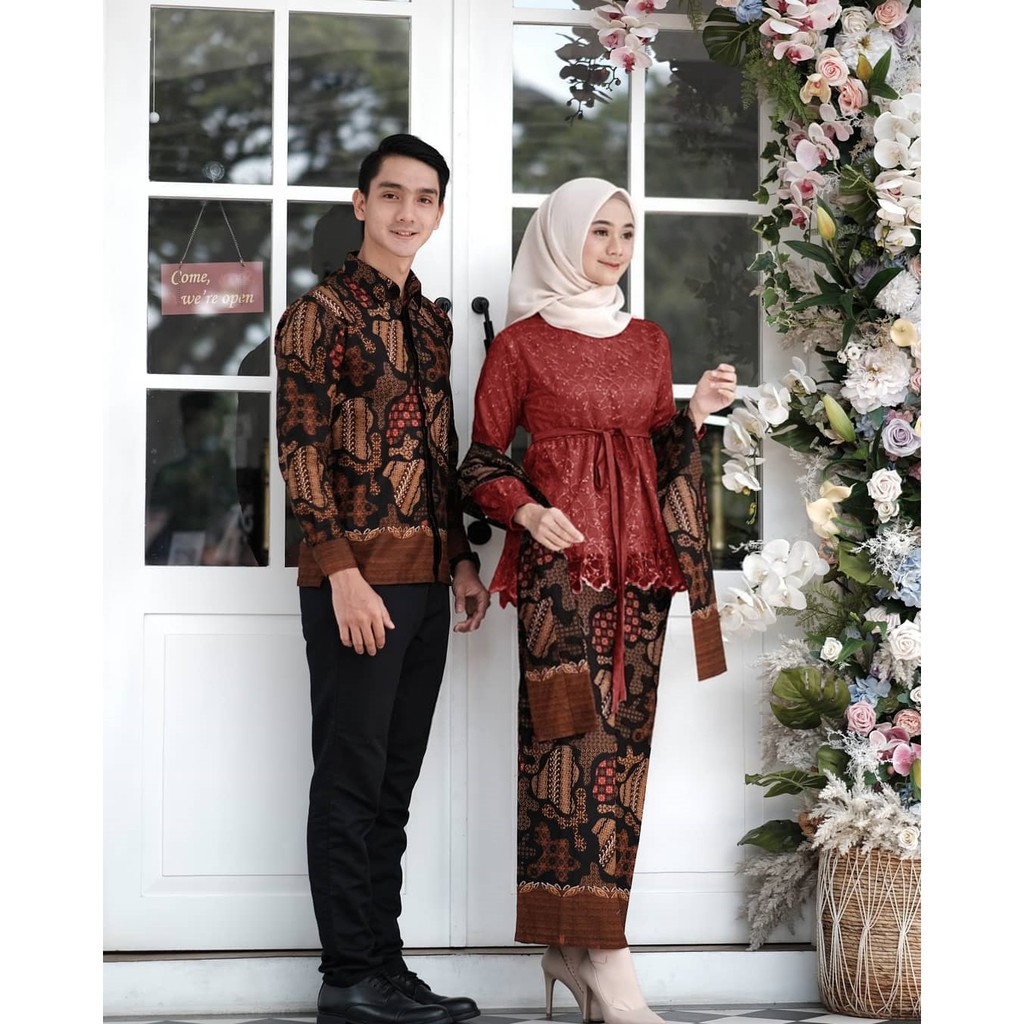 Maura Couple - Sania Ruffle Batik Couple Ori Ndoro Jowi DNT Garansi Termurah Shopee - AZIZA MODERN-2