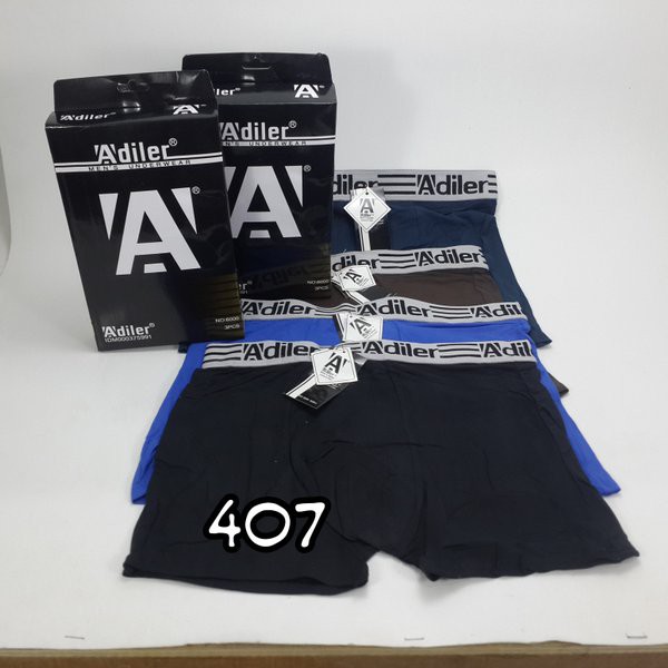 K407 - Celana dalam Pria - Celana Boxer - Adiler 6000 - Hrg per 1 Pcs