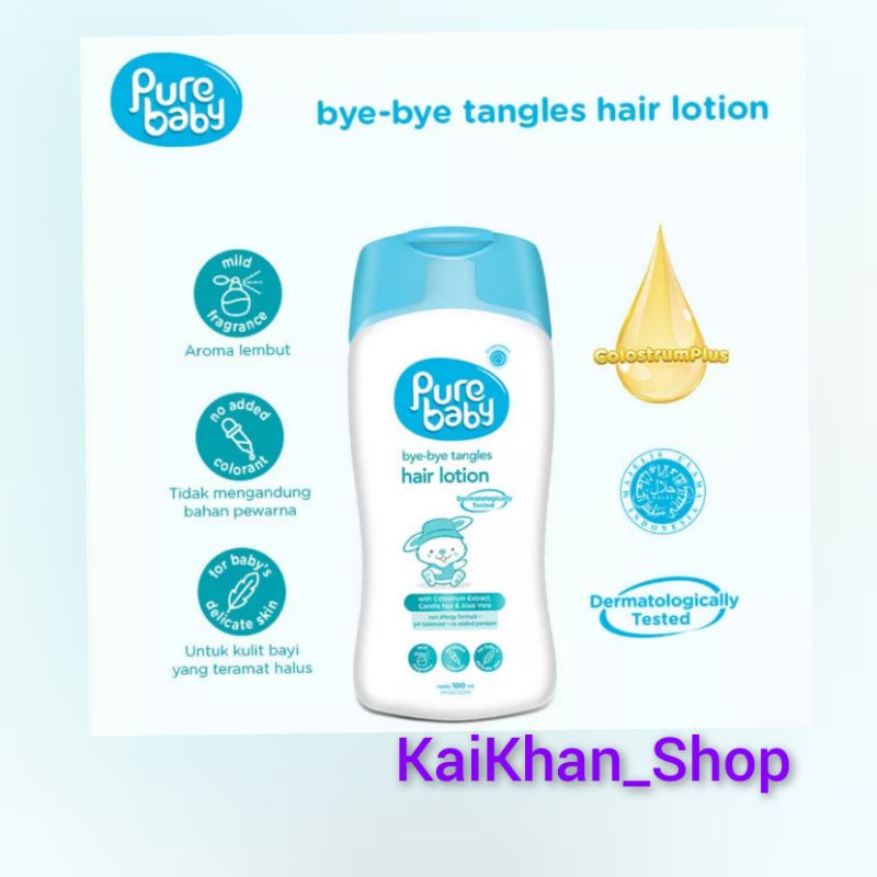 PURE BABY Bye Tangles Hair Lotion 100ML