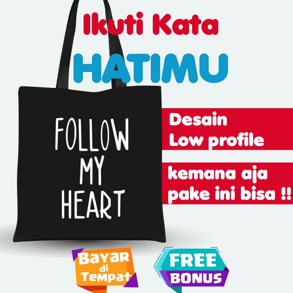 Totebag Wanita Canvas Kuliah Premium Vintage Resleting Tebal Estetik Sleting Kerja Motif Tote bag Ka