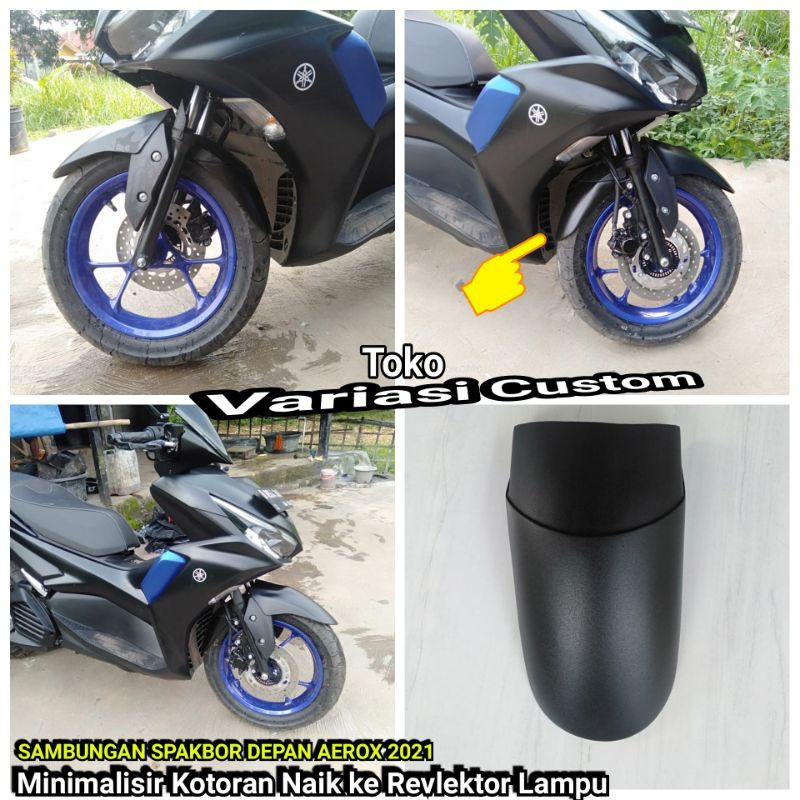 Sambungan spakbor Sepakbor depan aerox Aksesoris variasi custom