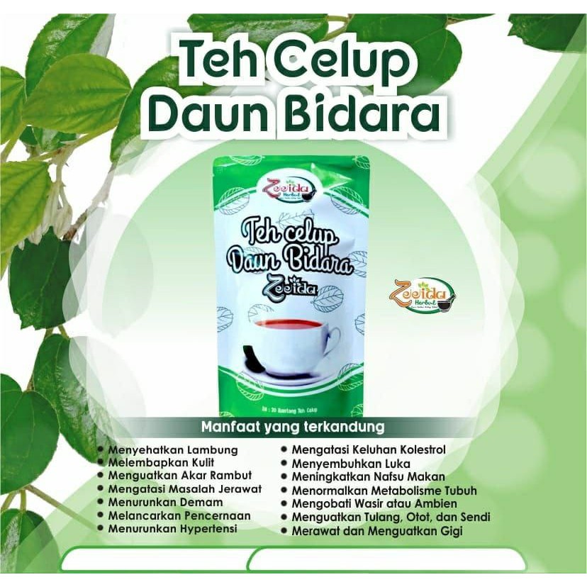 

TEH CELUP BIDARA 20 kantong Teh Herbal Zeeida