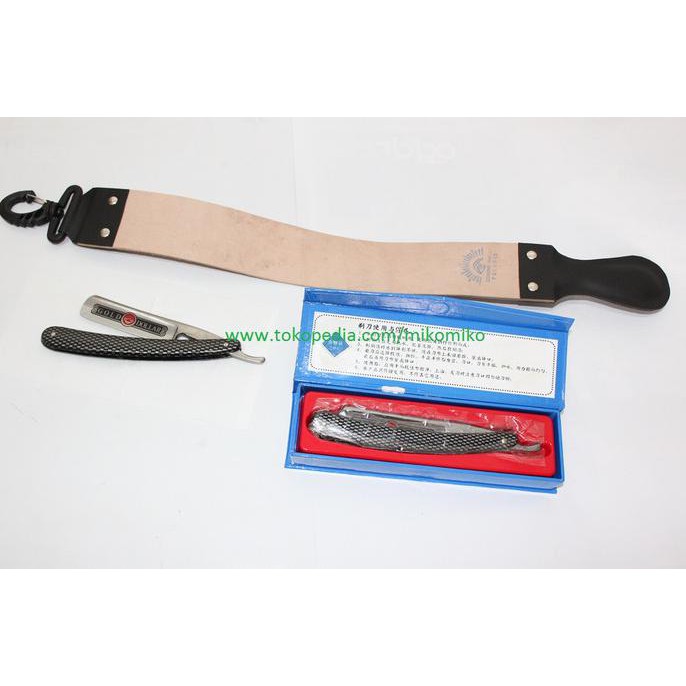 

Razor / Pisau Cukur Gold Dollar 208 + Kulit Asahan Untuk Barbershop