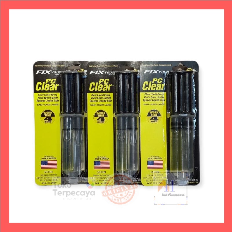 

Pc Clear Lem Cairan Perekat Epoxy Dengan Suntikan 25 Ml