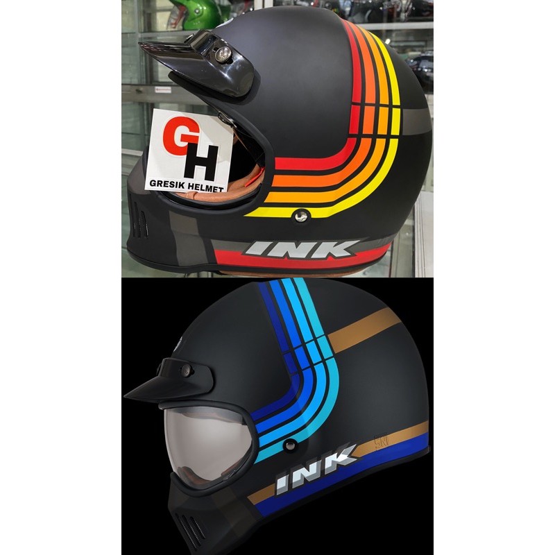 HELM CAKIL | HELM RETRO | HELM INK TROOPER BORDERLINE RED | HELM INK TROOPER BORDERLINE BLUE