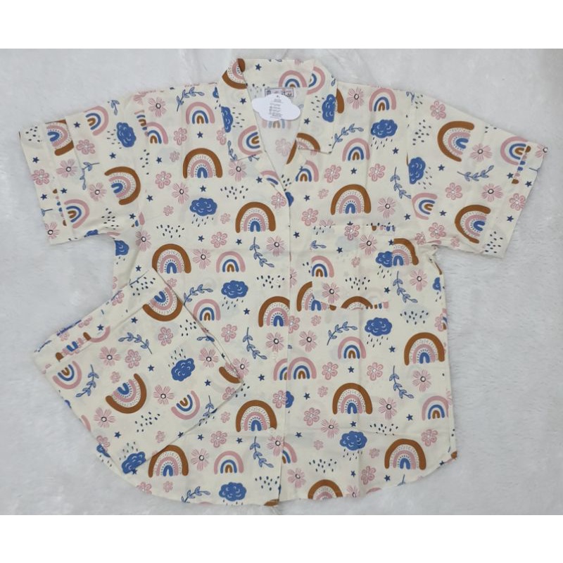 piyama katun majesty celana pendek dewasa