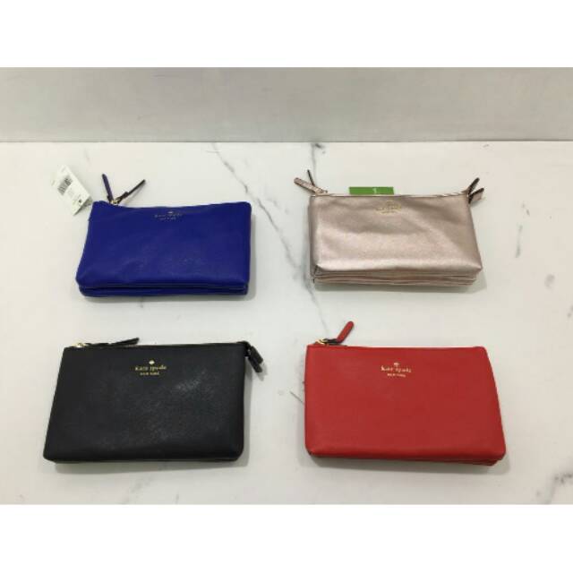 kate spade double zipper tas selempang slingbag bag crossbody tas selempang in signature original