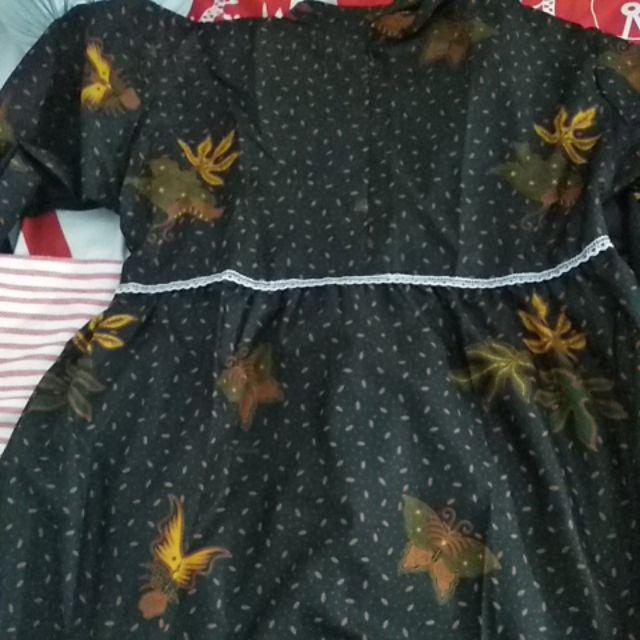 Batik Adem-gamis Jumbo Syari Busui Unggul Jaya Ori Kode 030