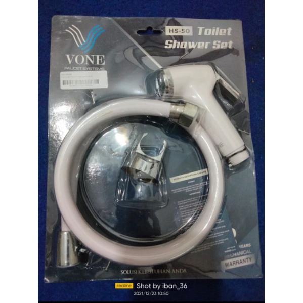 KRAN SHOWER CEBOK/BIDET VONE HS-50 WARNA PUTIH