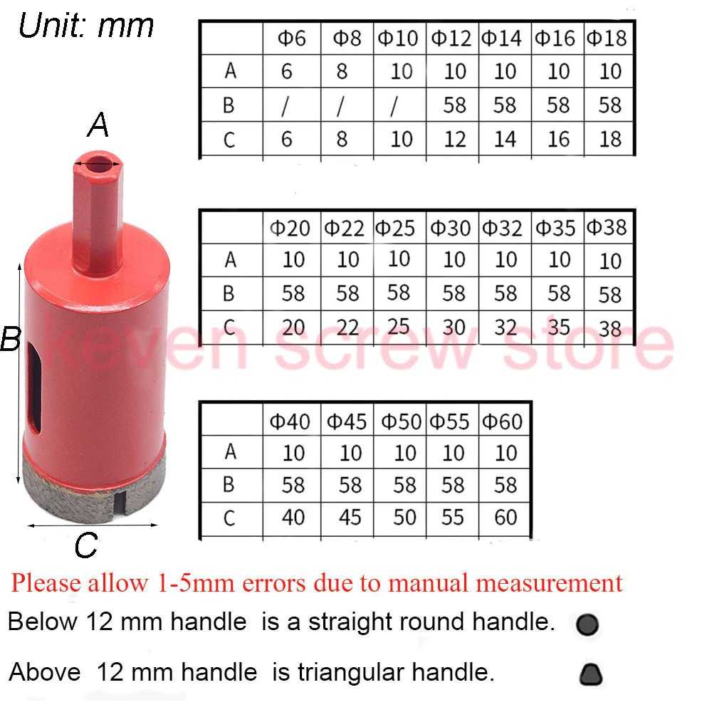 (BISA COD) RVOSTR VENSTPOW Mata Bor Hole Punch Carbide Core Drill Bit 6mm-30mm 11PCS V12