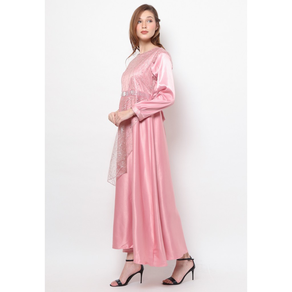 Voerin Gamis Zahra Pink Wanita - Reject