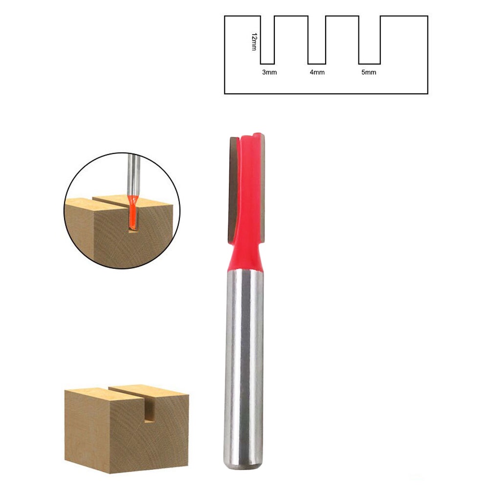 Mata Pisau Mesin Serut Kayu Trim Carving Router Bit 1/4 - GT4563