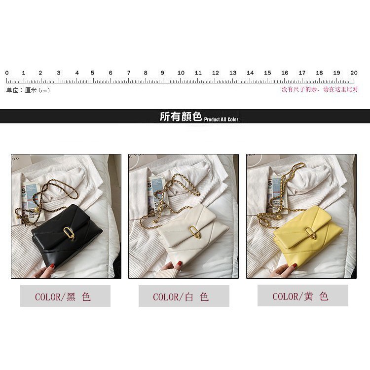 BJ81776 - BLACK/WHITE/YELLOW - TAS IMPORT TAS WANITA FASHION IMPORT MODIS ELEGAN TERMURAH TERLARIS TERBARU BAGSTORE JAKARTA TAS BATAM GT1776