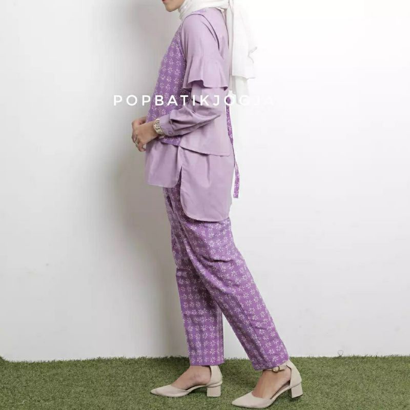 Young Classy Batik Set (Lilac)
